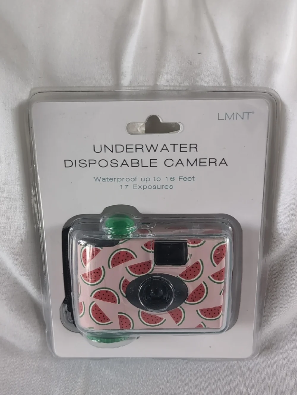 LMNT Pink Watermelon Underwater Disposable Camera